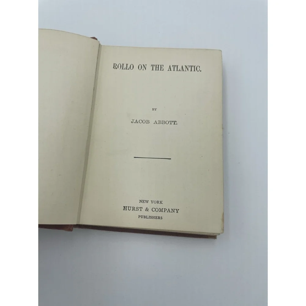 VTG/Antique Rollo on the Atlantic 1853 Hardcover Book‎